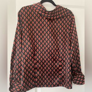 Vintage inspired jones New York blouse, with cufflinks